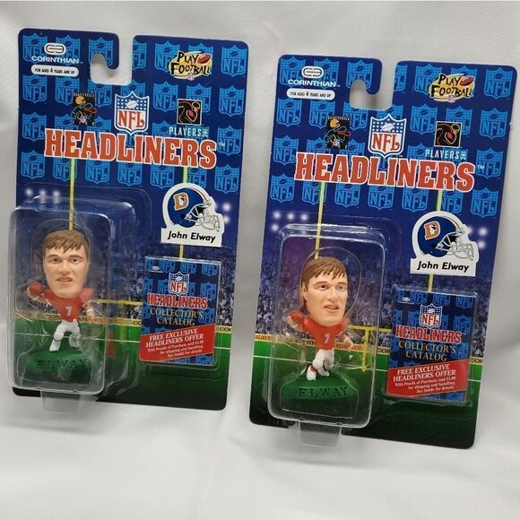 💙NIB Vintage Broncos John Elway Headliners - Picture 1 of 2